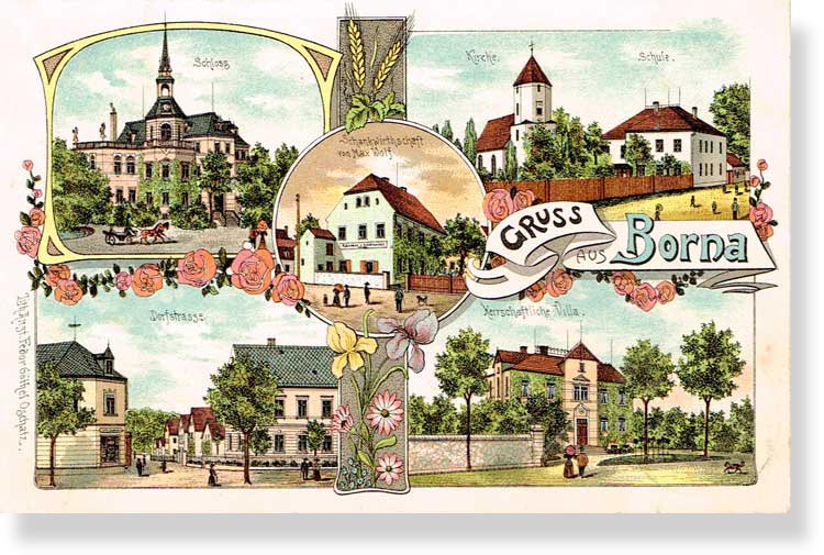 Oschatzdamals Gruß aus Borna